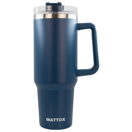 Handle Insulated Cup- Navy (40oz) – The Silver Strawberry