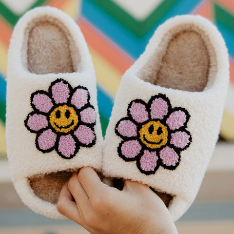 Mint Daisy Happy Face Best Slippers for Women