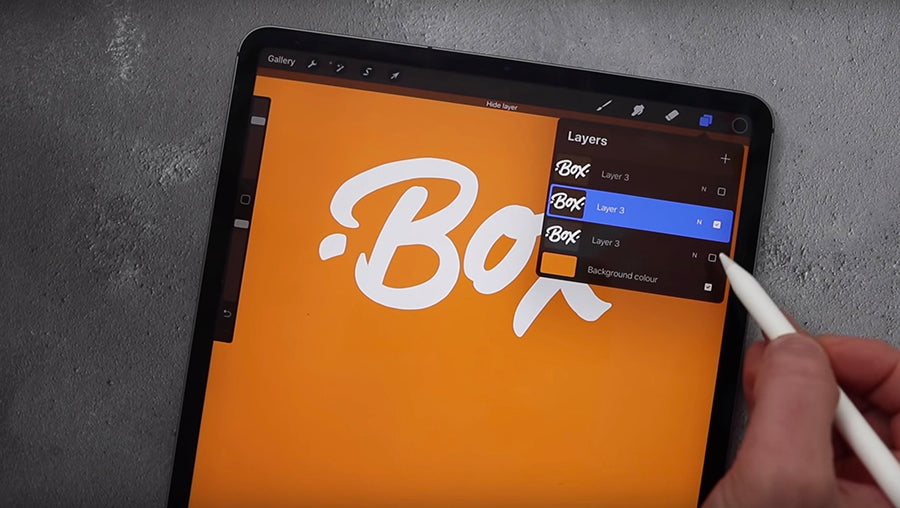 3D Lettering in Procreate