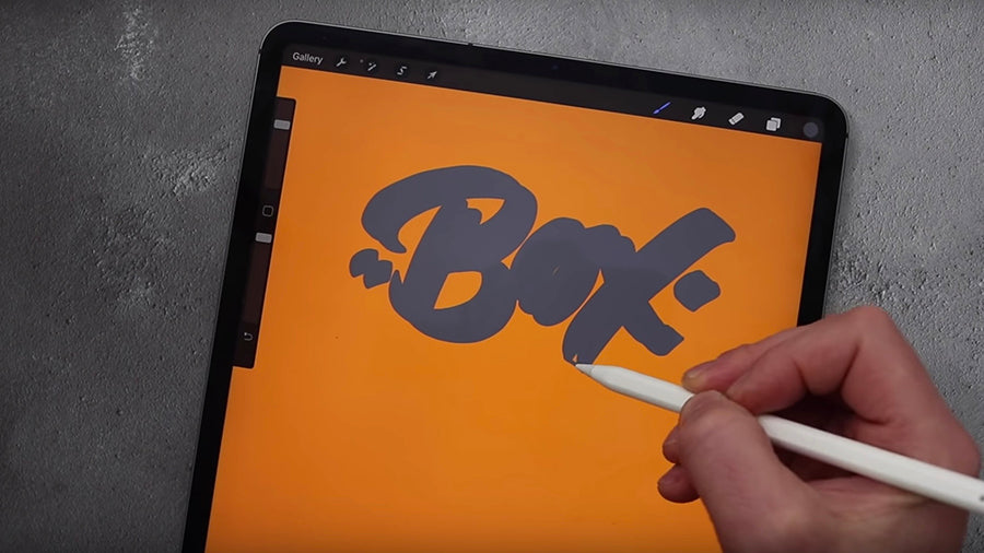 3D Lettering in Procreate