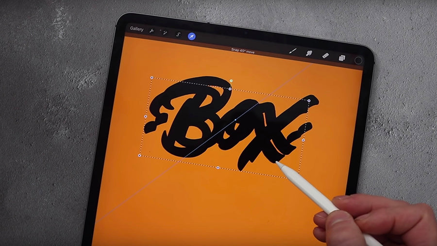 3D Lettering in Procreate