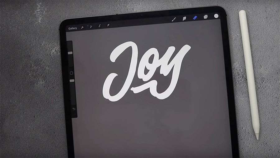 3D Lettering in Procreate