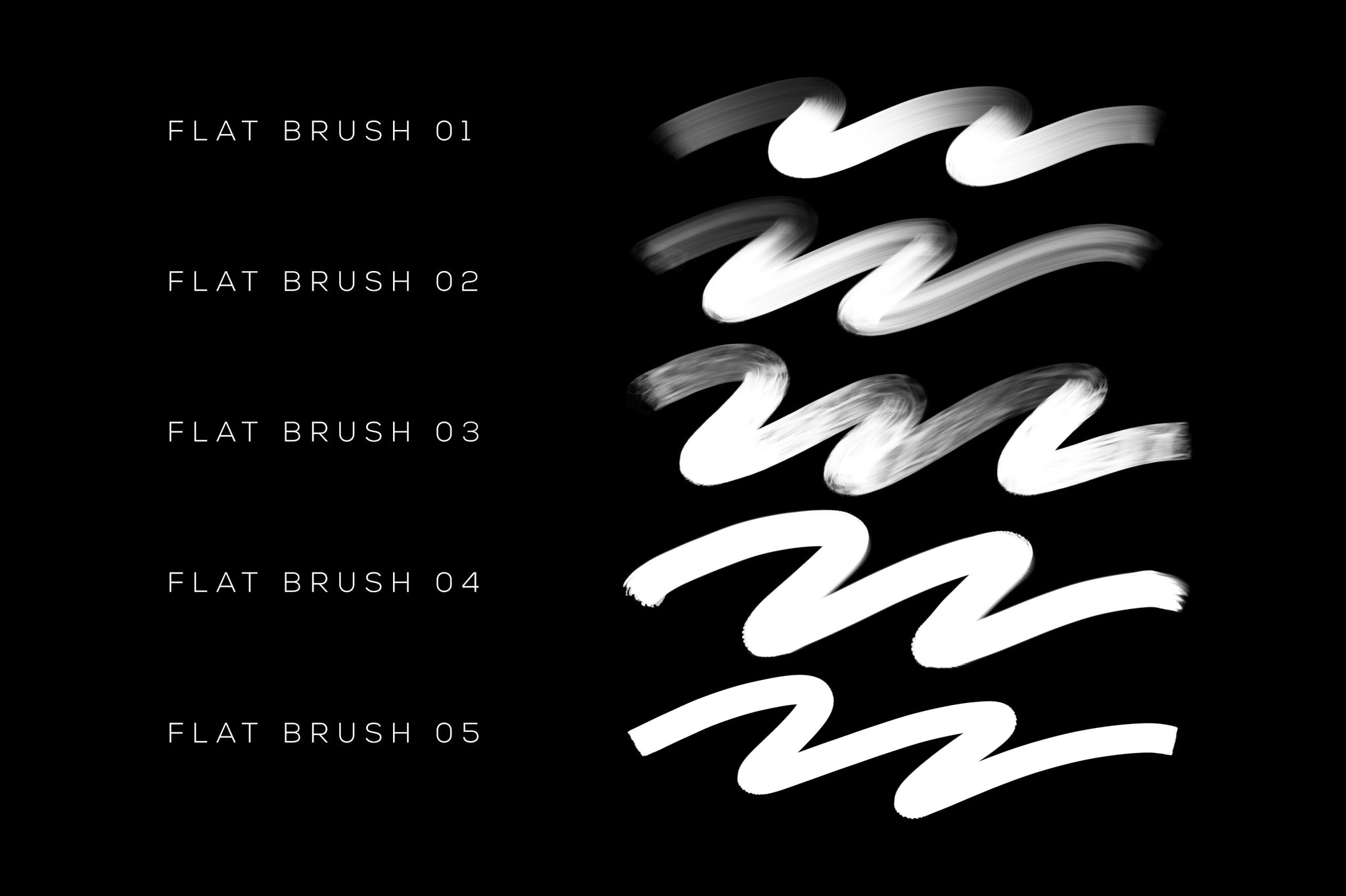 flat brushes procreate free