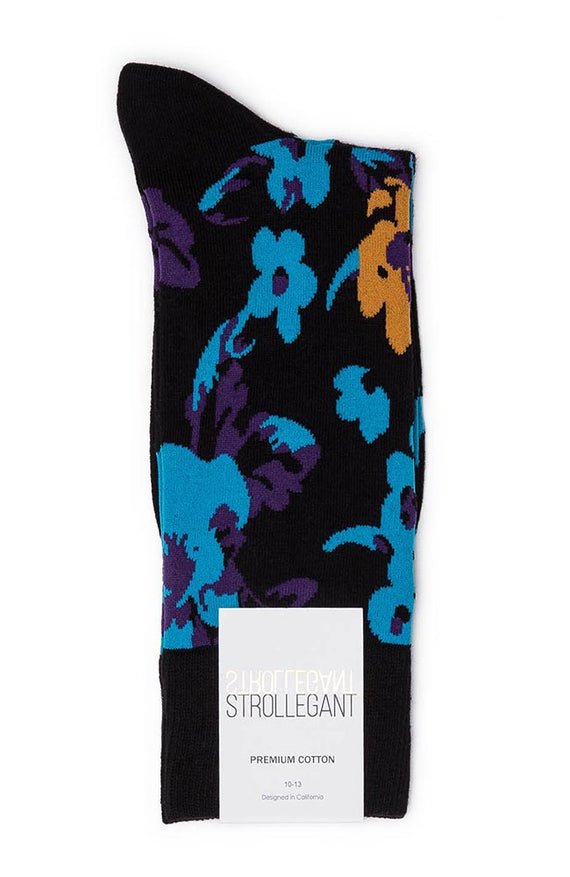 mens floral dress socks