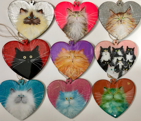 Heart shaped ornaments