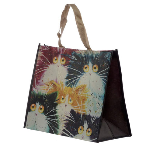 Kim Haskins cats shopper bag