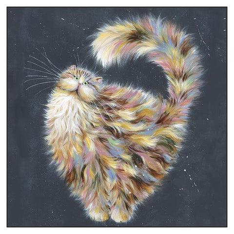 Patapoufette cat painting by Kim Haskins