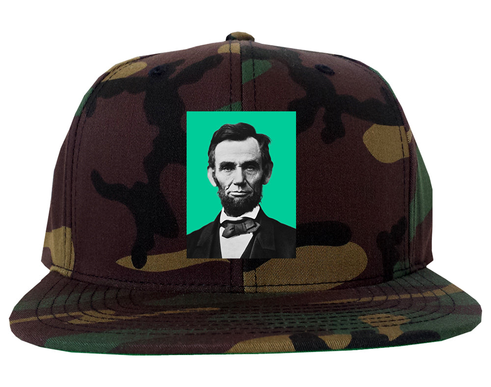 Abraham Lincoln Portrait Mens Snapback Hat