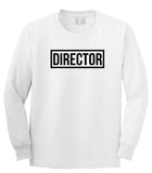 Director Box Mens White Long Sleeve T-Shirt by Kings Of NY