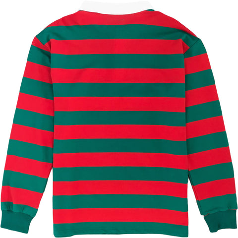 christmas green and red rugby shirt