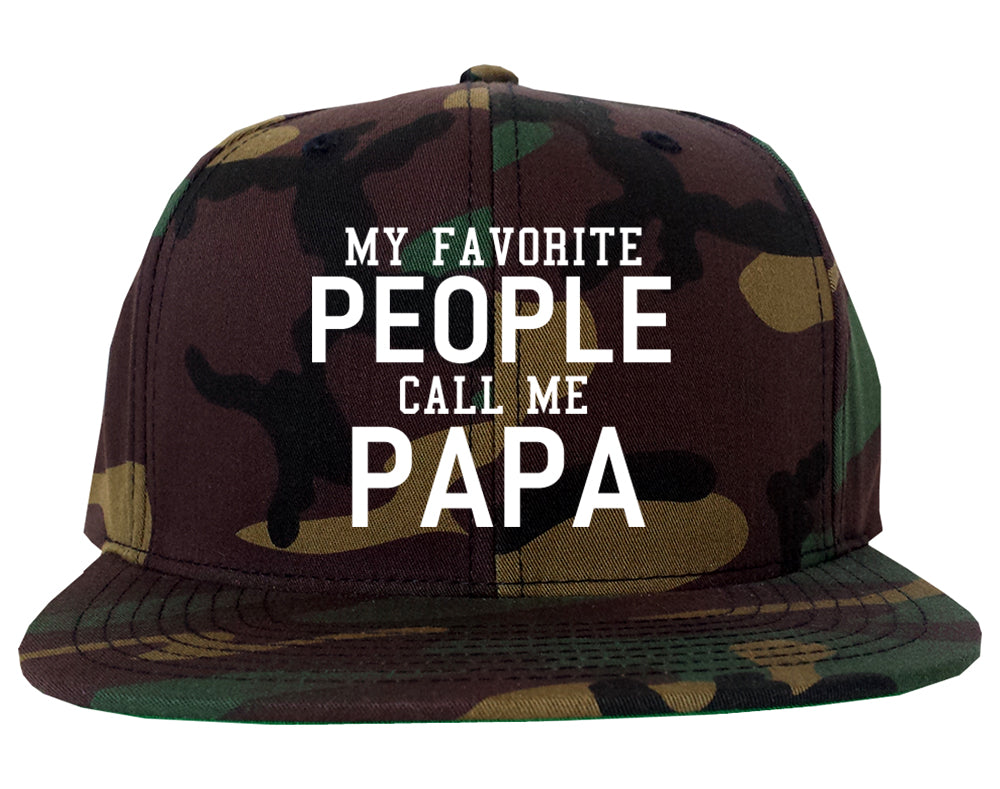 My Favorite People Call Me Papa Father Dad Mens Snapback Hat