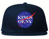Nasa Kings Of NY Logo Navy Blue Snapback Hat