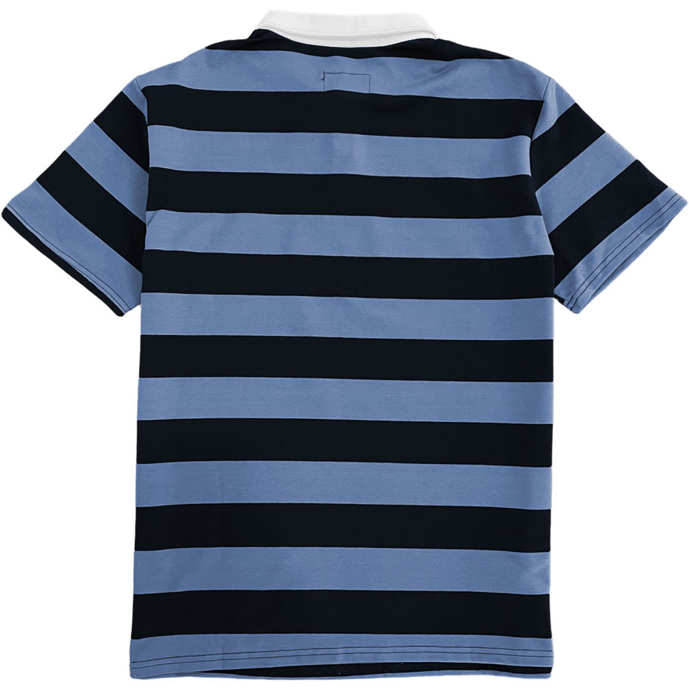 Mens Dynasty Kansas City Royals Polo Shirt Size XL Blue Short Sleeve Stripes