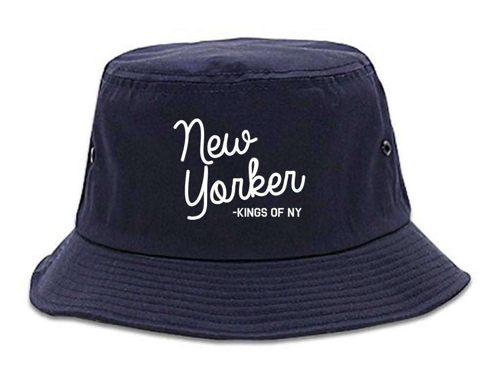 NY Blue And Orange New OF York Hat KINGS by Bucket Mens