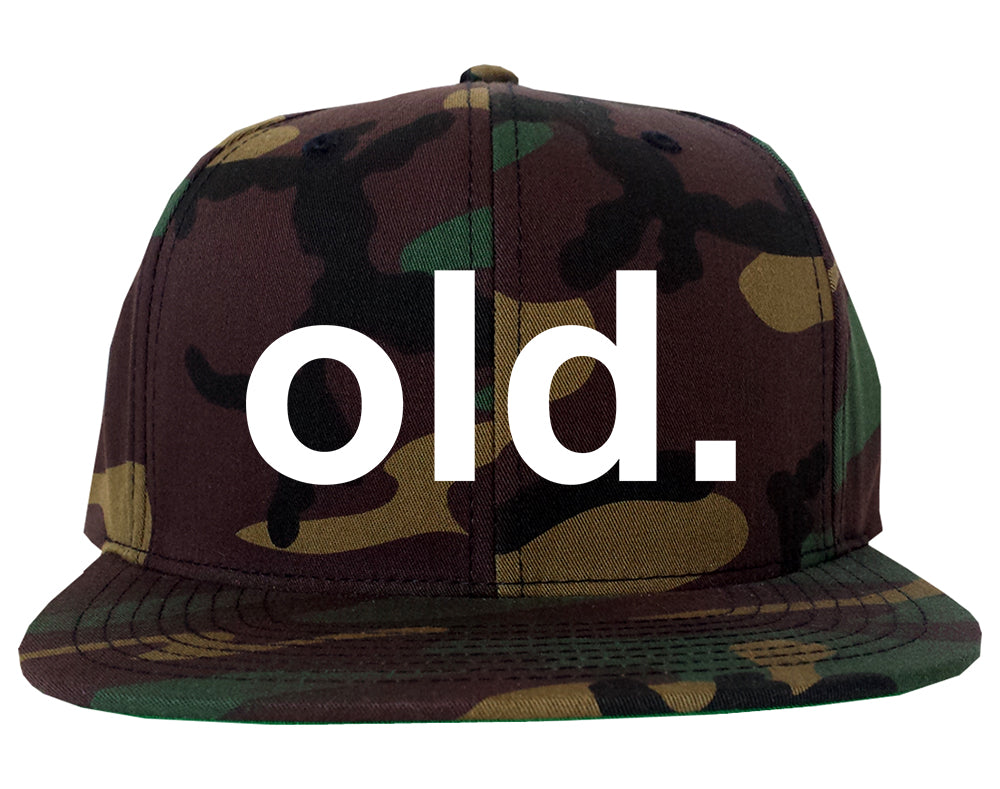 Old Funny Grandpa Grandfather Mens Snapback Hat