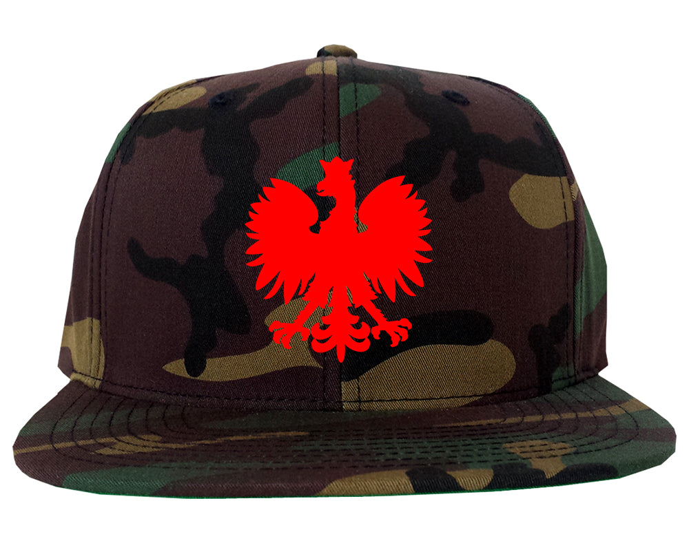 Poland Eagle Polish Pride Polska Big Mens Snapback Hat