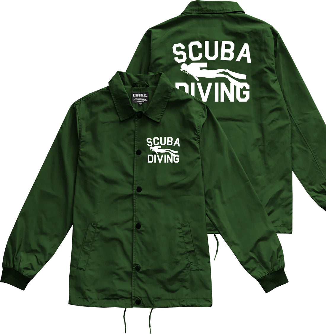 Master Baiter Fishing Hook Mens Coaches Jacket by KINGS OF NY