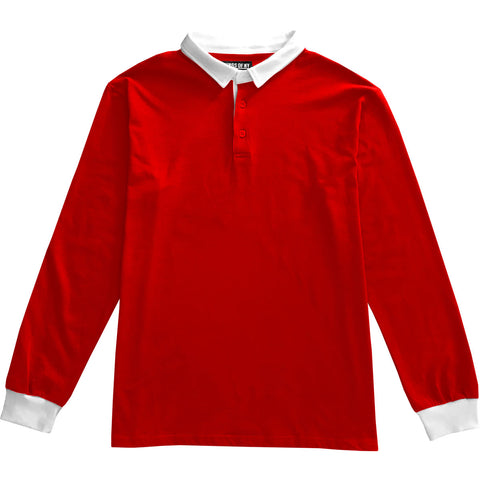 red white long sleeve shirt