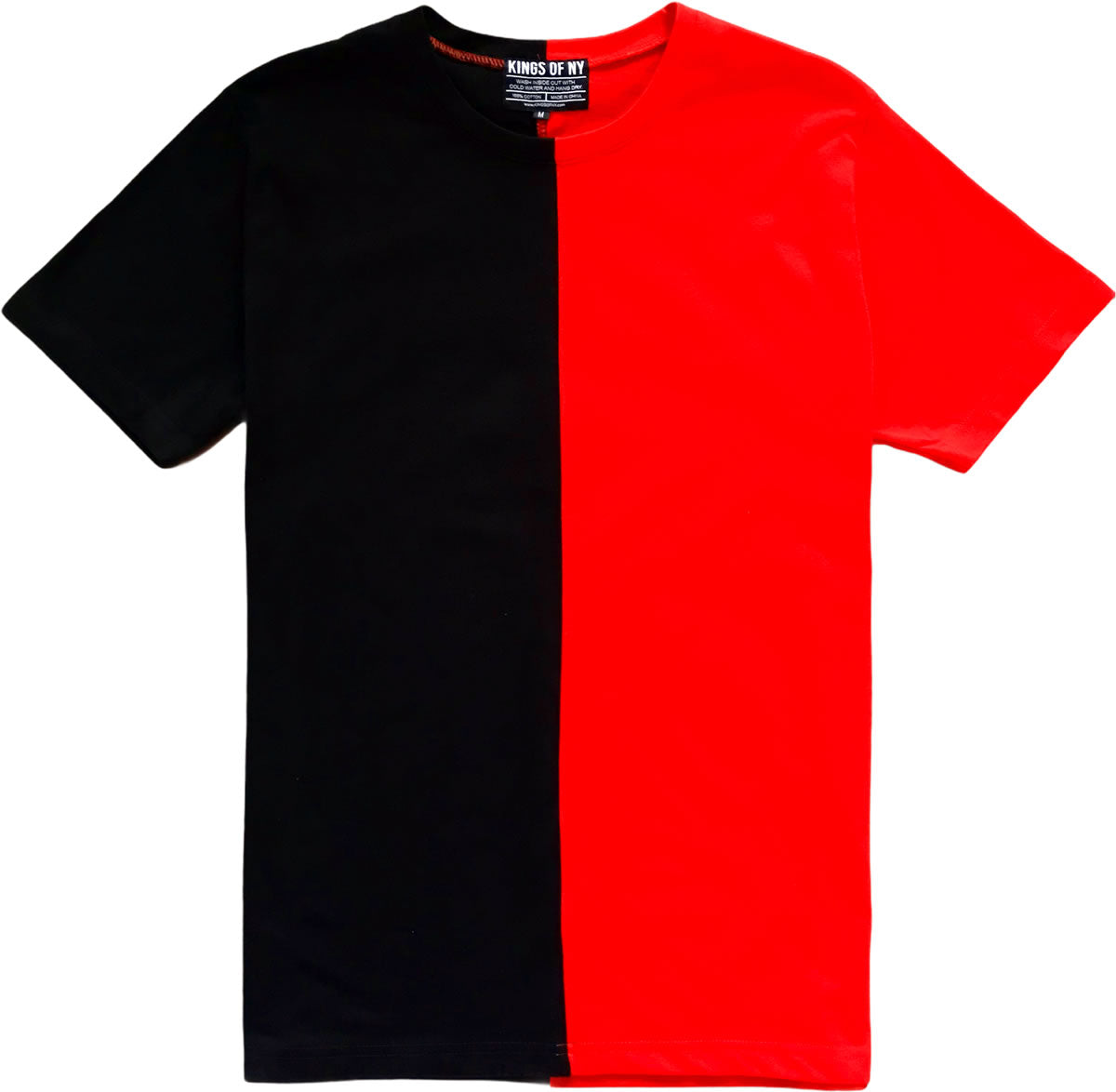 Buy > half black and white t shirt > in stock