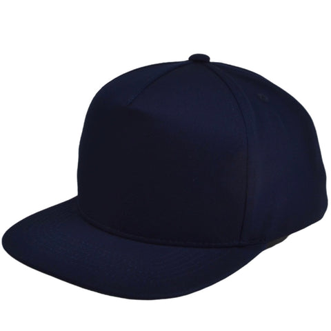 Blank Navy Blue Oversized Snapback Hat