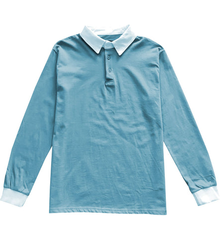 long sleeve polo with collar