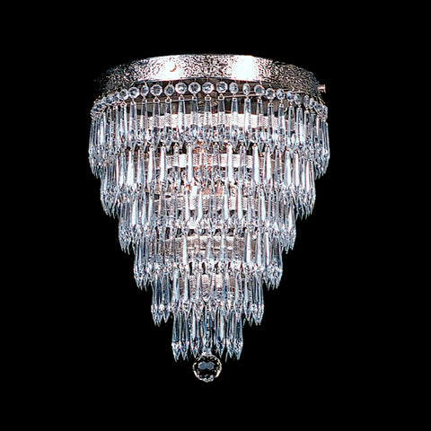 1920's inspired tier model Zelda chandelier with udrop crystals