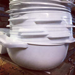 plastic colanders for cleaning chandeliers