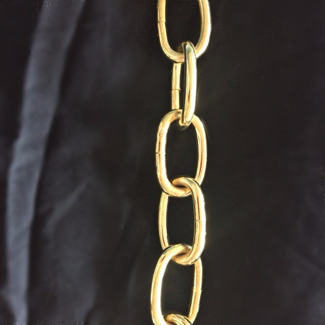 Heavy Oval Chain Brass King's Chandelier Co