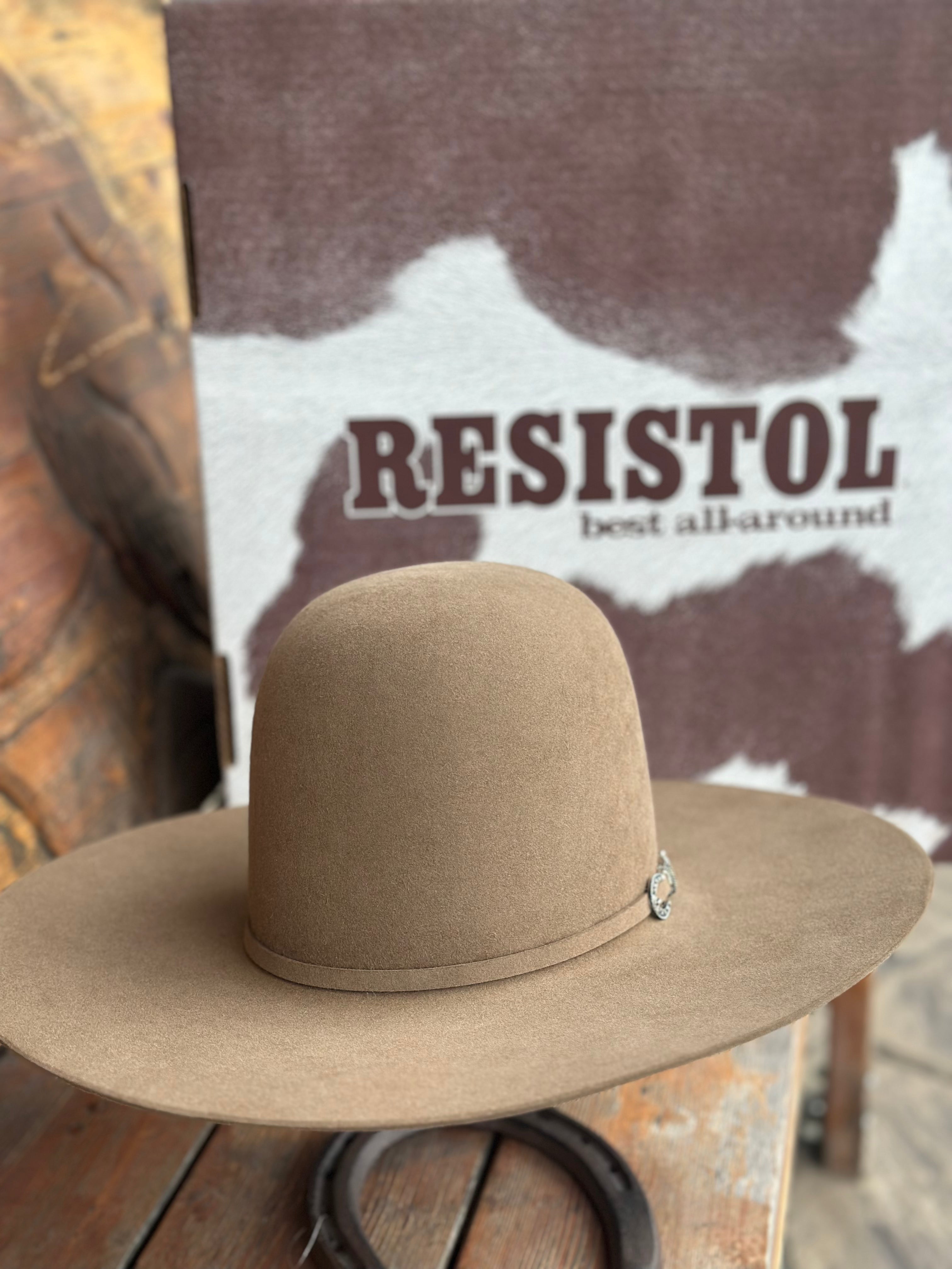 RESISTOL “ROUGH N READY” 30X DU DUNN BEAVER FUR FELT COWBOY HAT