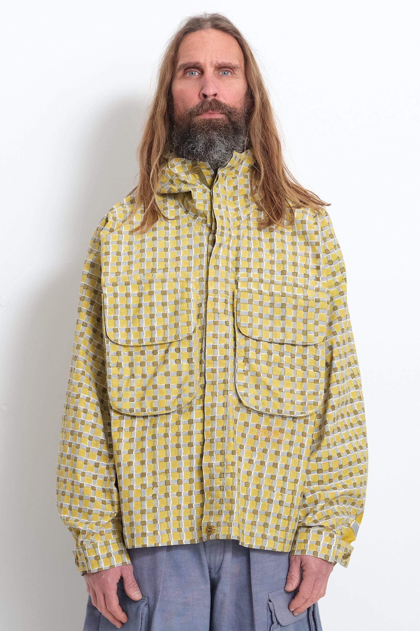 Forager Jacket - Mustard Check Block