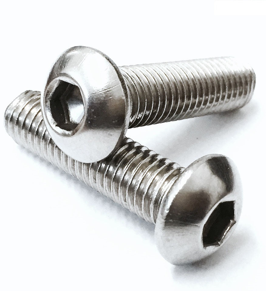 M12 A2 Stainless Steel Socket Button Dome Head Allen Screws Bolts