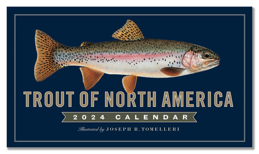 Twelve Months of Fishing Wall Calendar 2024, Monthly January