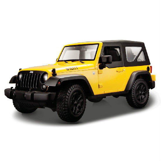 Maisto 2014 Jeep Wrangler 1/18 Yellow - Hobbytoys