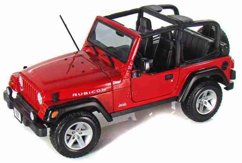 Maisto Jeep Wrangler Rubicon Red open top 1/18 – 