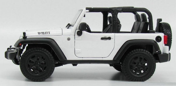 Maisto Jeep Wrangler Rubicon white open top 1/18 – 