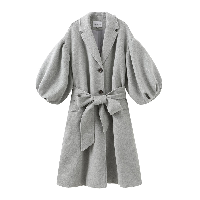 grey maxi coat