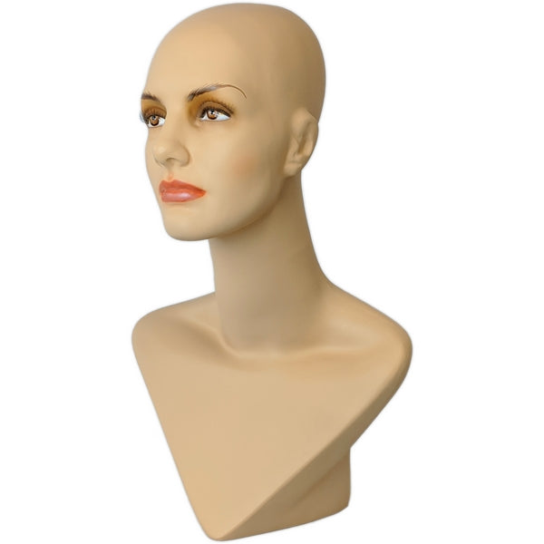 MN-414 Female Mannequin Head Form with V Neck – DisplayImporter