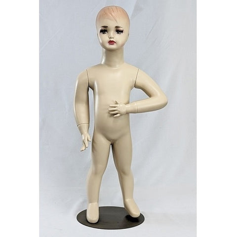MN-034LTP #B Standing Baby Toddler Fleshtone Mannequin 30.5" (LESS THAN PERFECT, FINAL SALE)