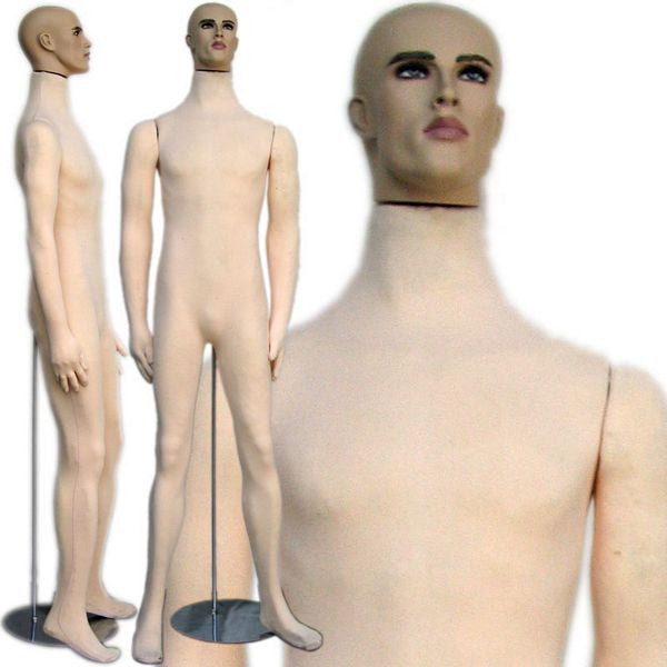 MN-M3 Euro Male Mannequin with Hyper Realistic Facial Features –  DisplayImporter