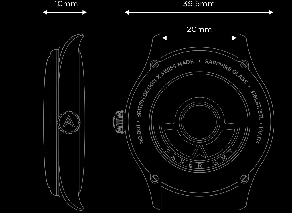 Farer Automatic Watches - Lander - SELLITA SW330-1 ‘Premium’ movement