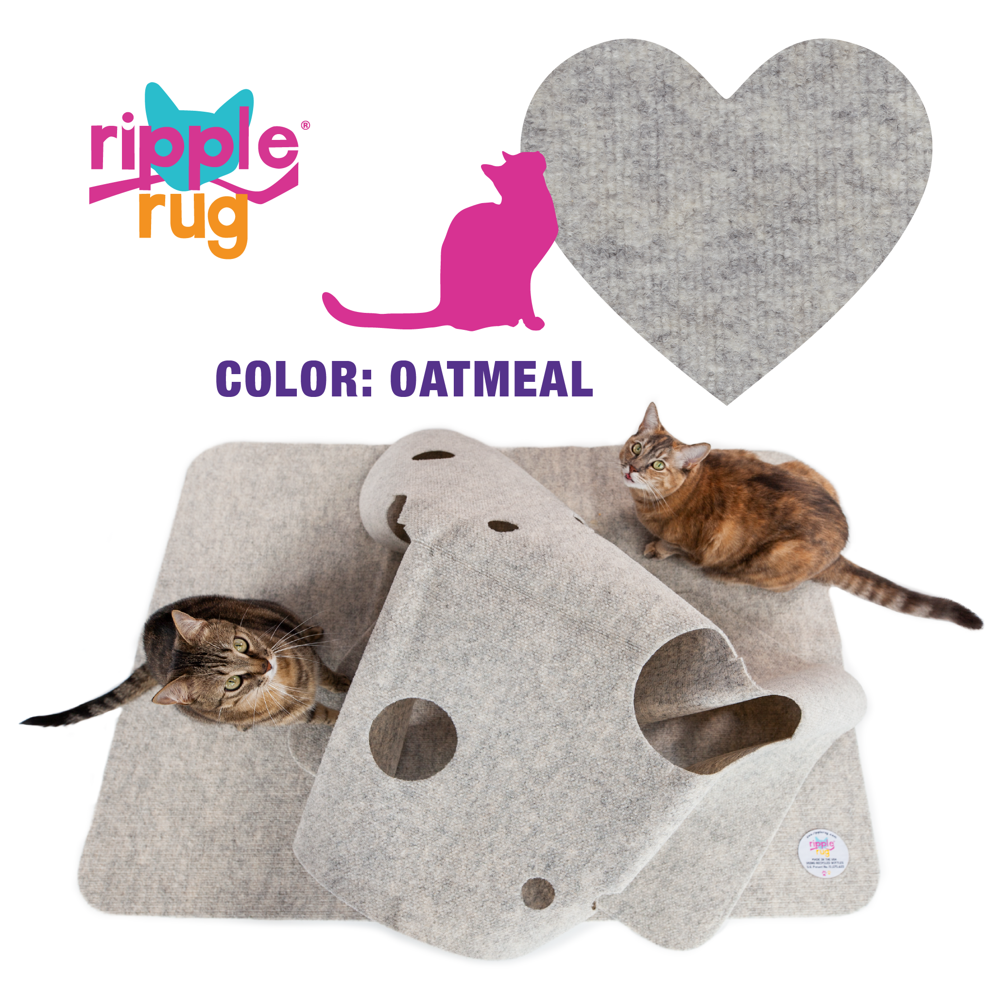 cat rug toy