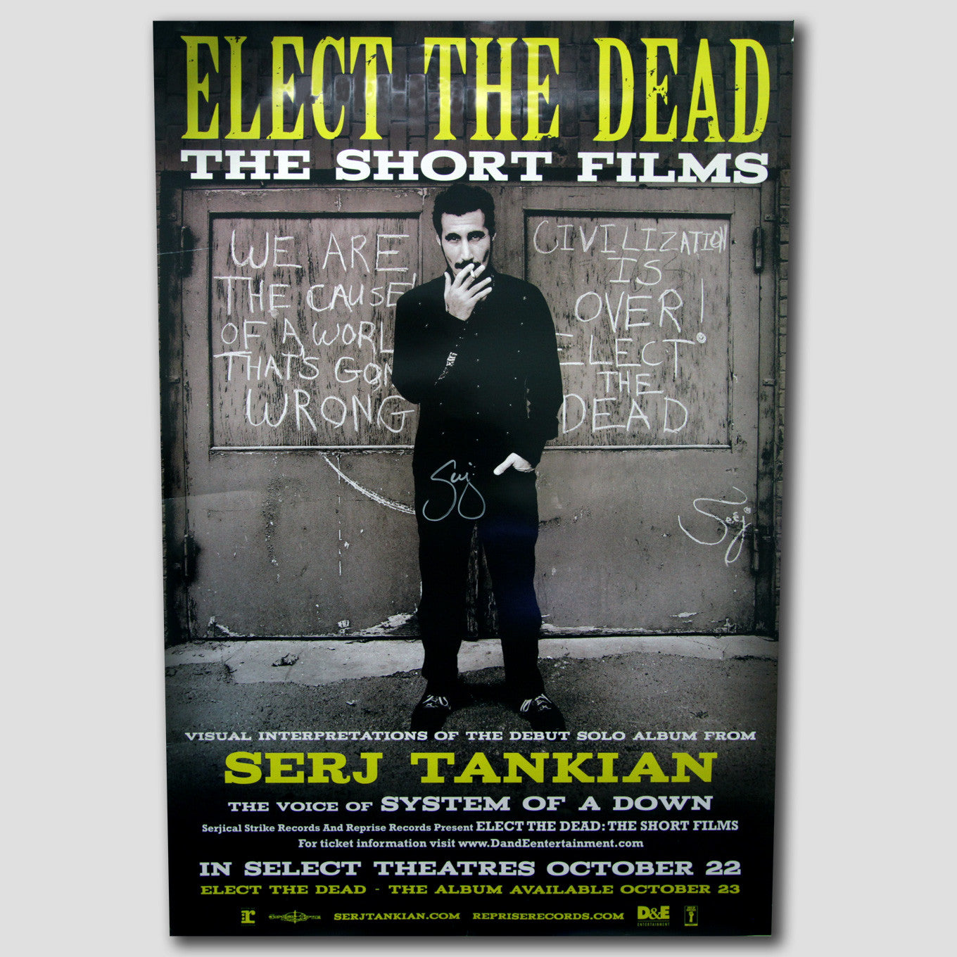 Elect The Dead - Dog Tag - Pure Silver Pendant Dipped In 18K White G -  Serj Tankian