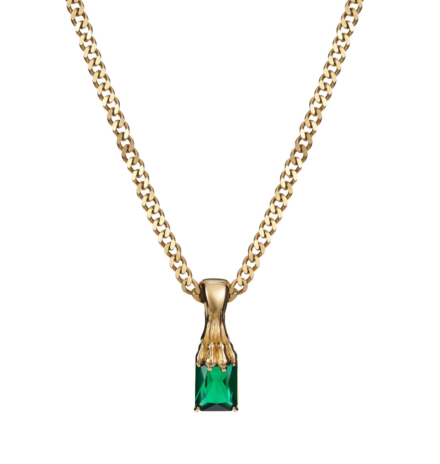  Claw necklace - green 