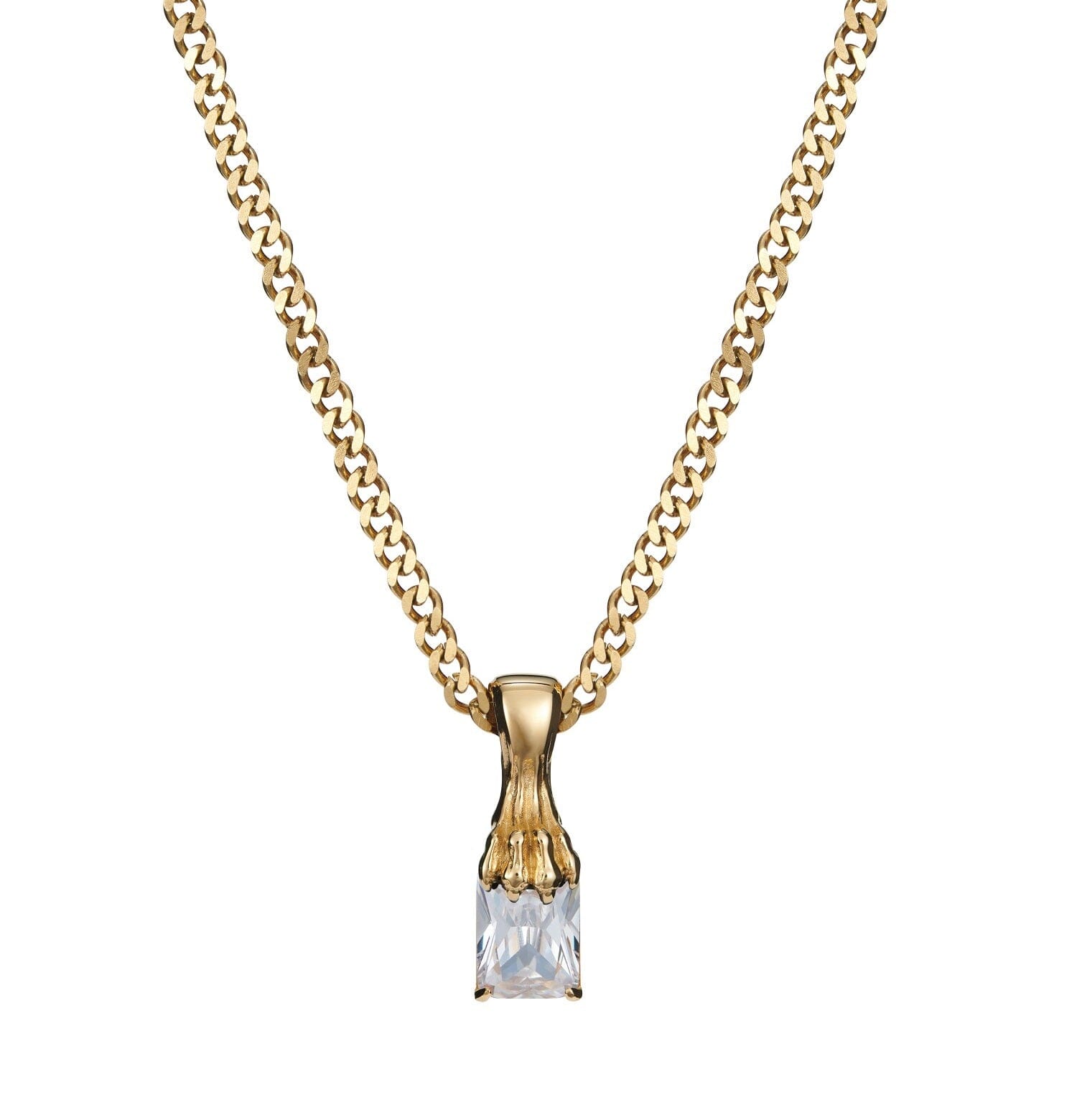  Claw necklace - white 