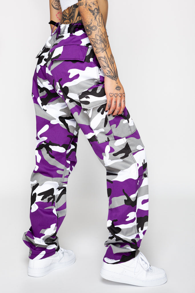 Purple Swag Camo Cargo Pants – Goodbye Bread