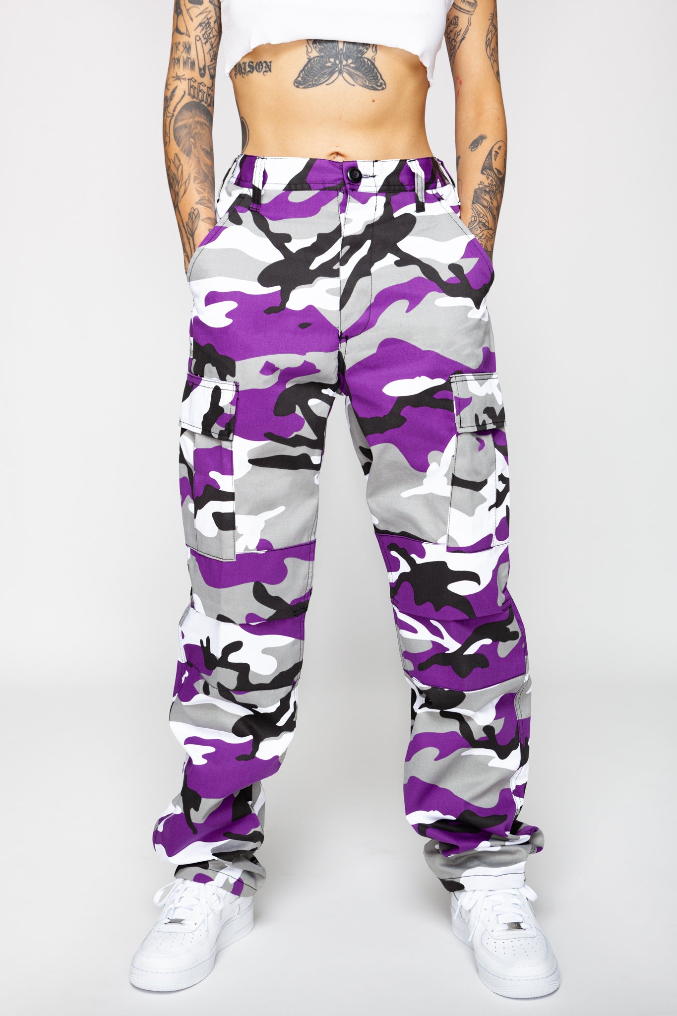 Purple Swag Camo Cargo Pants – Goodbye Bread