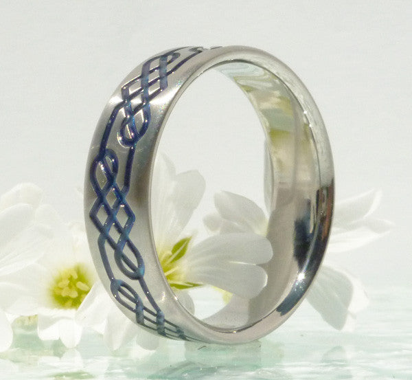 Titanium Irish Celtic Wedding Rings ck16 – Titanium Rings Studio