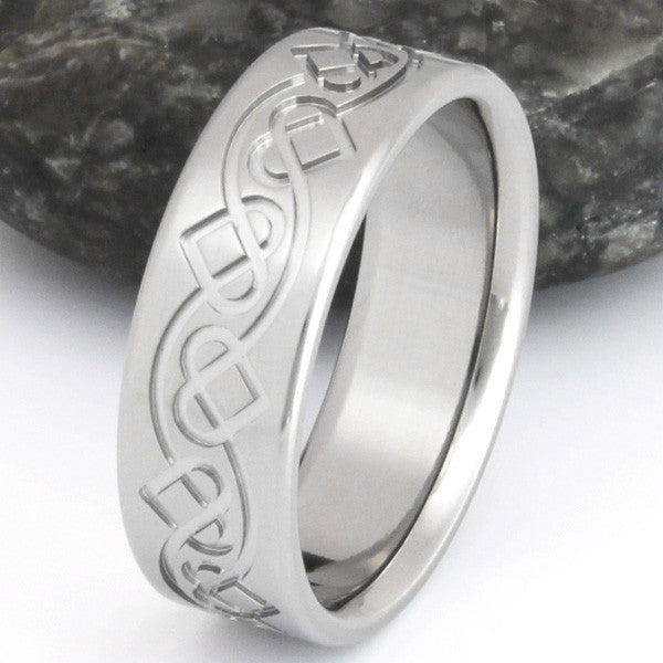 Irish Celtic Titanium Ring ck35 – Titanium Rings Studio