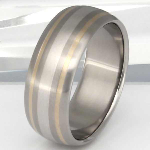 Gold Platinum Titanium Ring Freedom m9 – Titanium Rings Studio