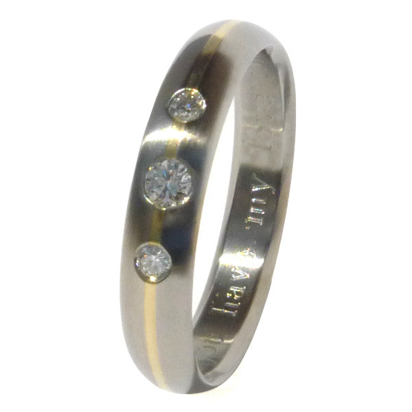 Gold Titanium Engagement Ring e11 